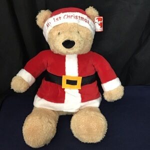 Gund “My 1st Christmas” Plush Baby Bear Like New With Ear Tag In Tact.